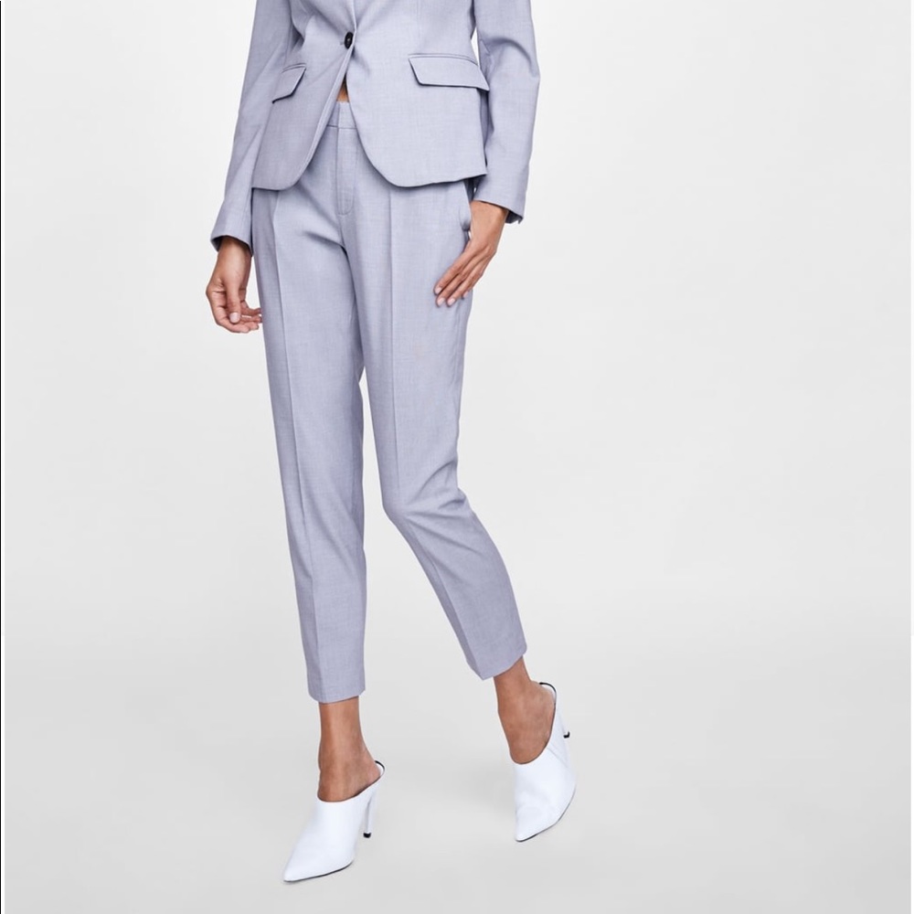 ZARA Cigarette pants NWT in gorgeous blue Size 26